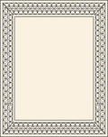 Elegant Black Cream Geometric Design Rug