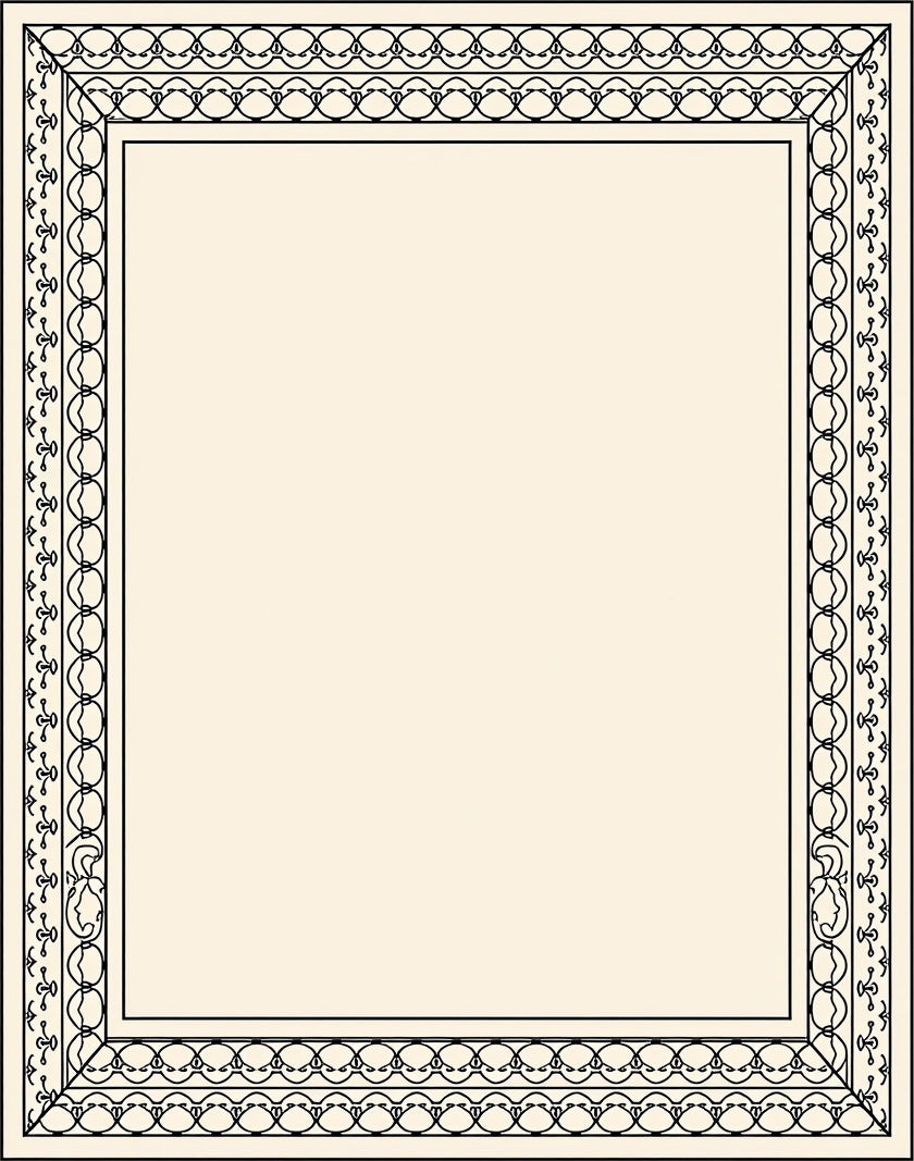 Elegant Black Cream Geometric Design Rug