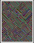 Bold Maze Geometric Design Rug