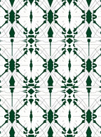 Abstract Emerald Geometric Art Rug