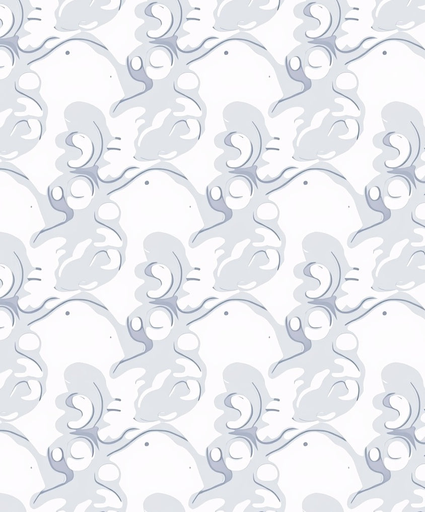 Abstract Organic Fluid Pattern Rug