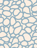 Organic Blue Pebble Pattern Rug