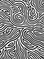 Bold Black White Swirl Pattern Rug