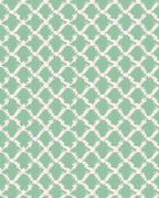 Soft Mint Lattice Diamond Rug