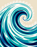 Ocean Swirl Art Design Rug