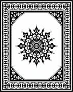Ornate Floral Mandala Pattern Rug