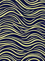 Bold Wavy Stripe Pattern Design Rug