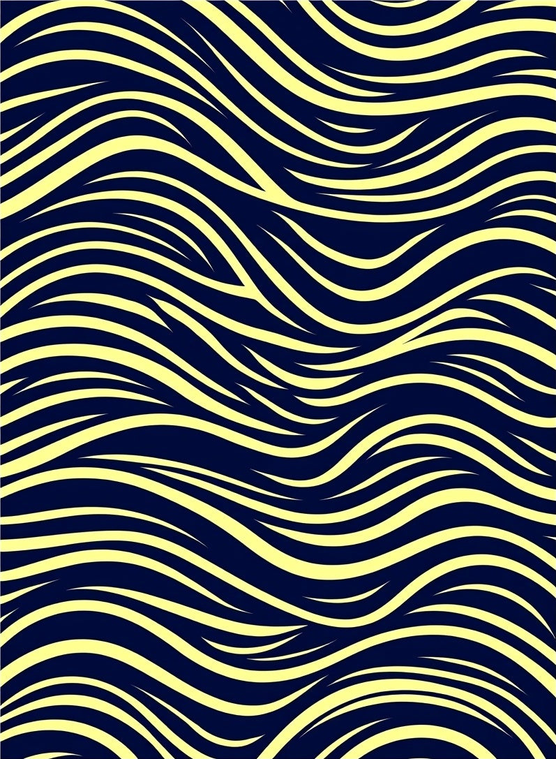 Bold Wavy Stripe Pattern Design Rug