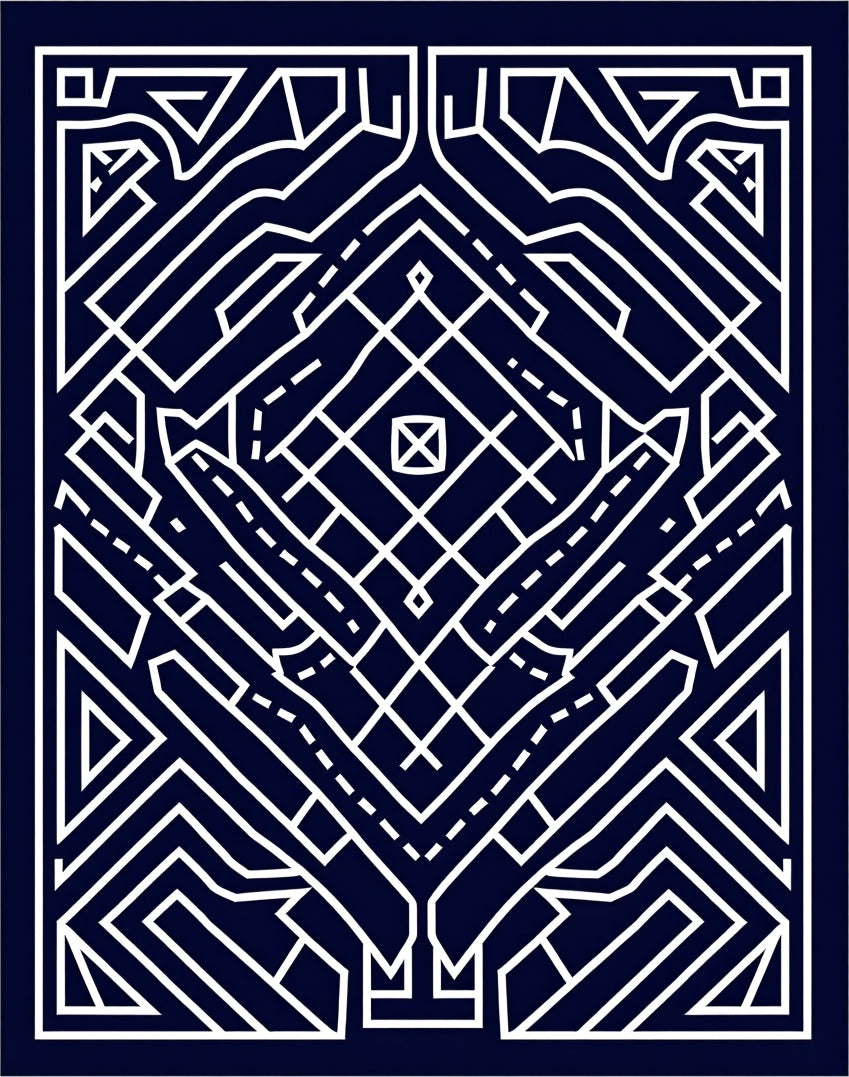 Bold Geometric Abstract Pattern Design Rug