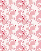Abstract Pink Swirl Pattern Design Rug