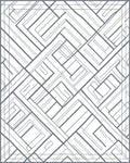 Abstract Geometric Maze Design Rug