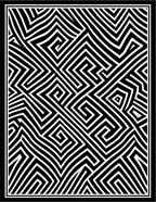 Abstract Maze Geometric Pattern Rug