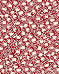 Red Ivory Abstract Flowing Pattern Rug