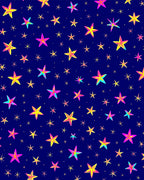 Vibrant Neon Starburst Pattern Design Rug