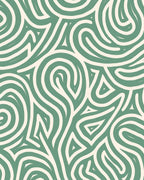 Abstract Curving Lines Pattern Rug