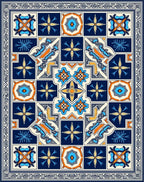 Ornate Geometric Tile Inspired Rug
