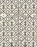 Tribal Folk Art Geometric Pattern Design Rug