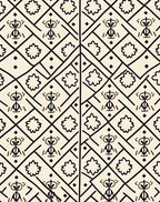 Tribal Folk Art Geometric Pattern Design Rug