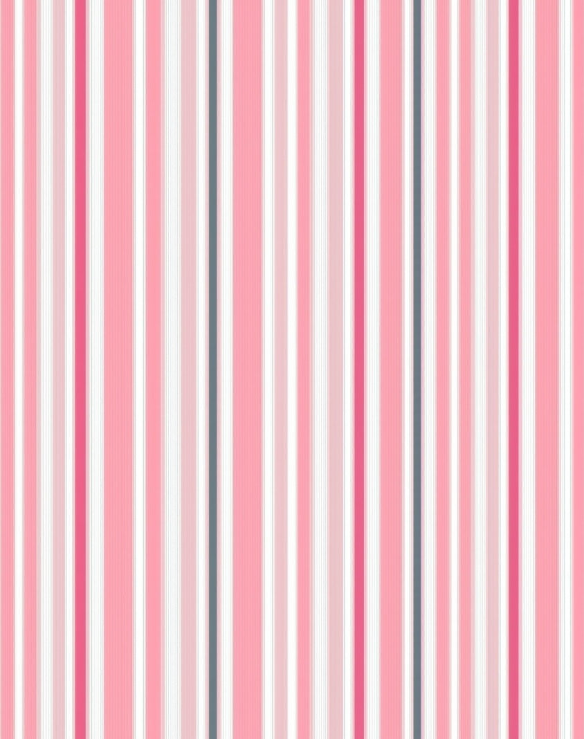 Pink Gray Vertical Stripe Design Rug