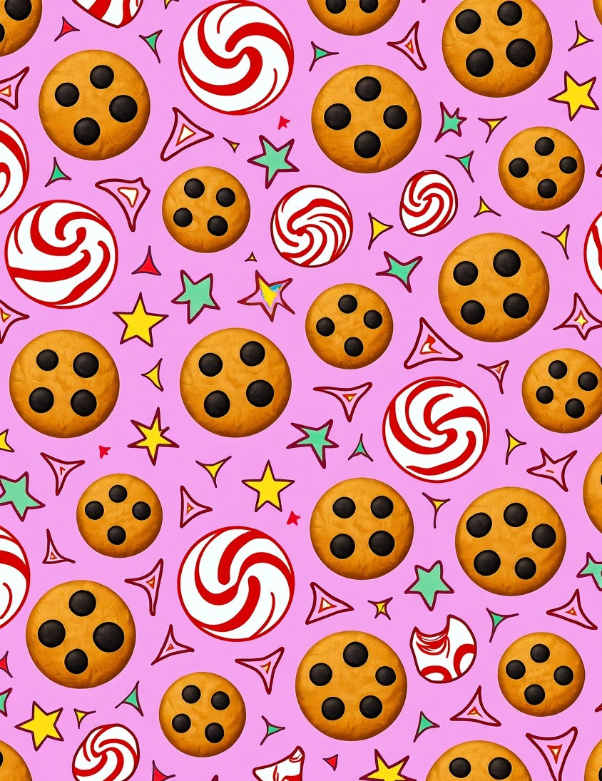 Candy Cookie Pink Sweet Stars Rug