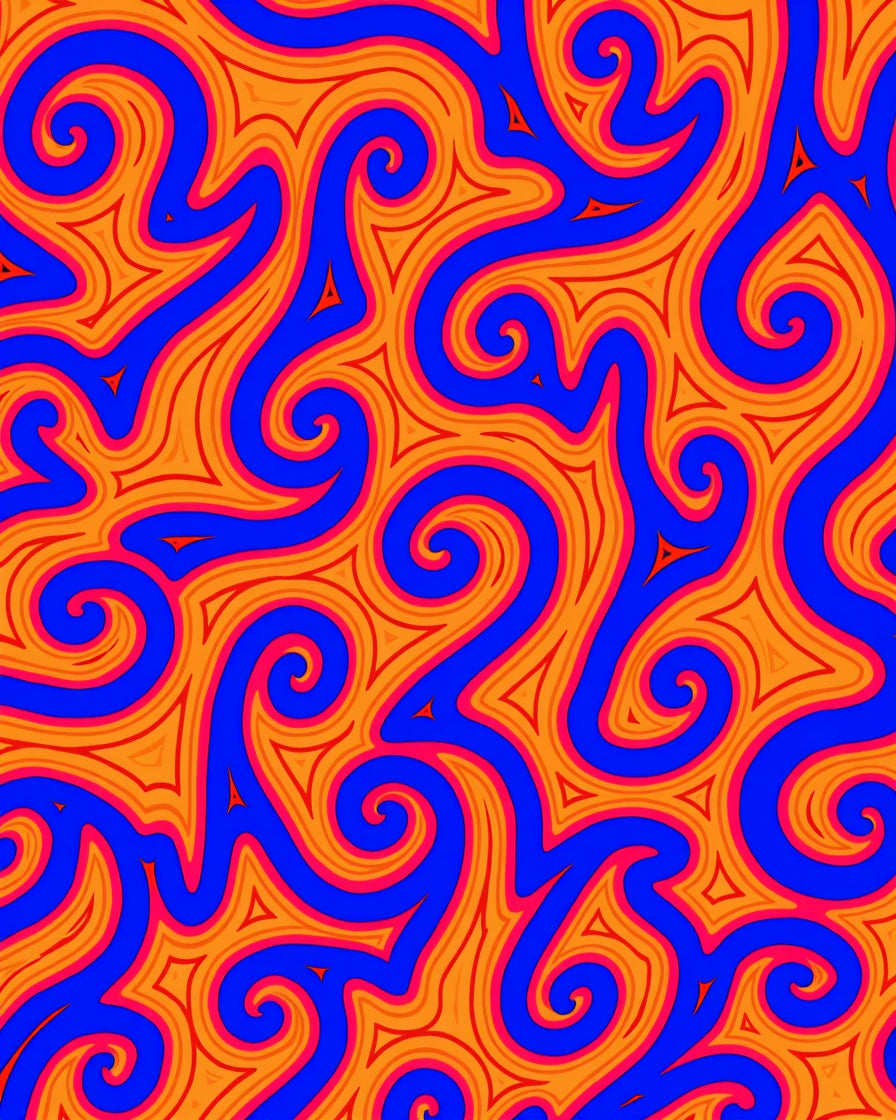 Bold Swirls Abstract Pattern Rug