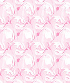 Abstract Pink Swirl Organic Pattern Rug