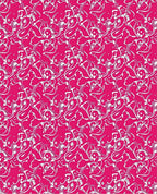 Whimsical Abstract White Swirls Rug