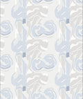 Abstract Swirl Light Blue Pattern Rug