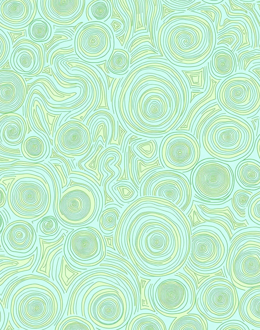 Abstract Swirls Shapes Pastel Design Rug