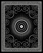 Sunburst Scrollwork Ornate Design Rug