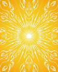 Radiant Sunburst Abstract Pattern Rug