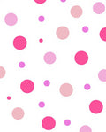 Pink Polka Dot Playful Pattern Rug