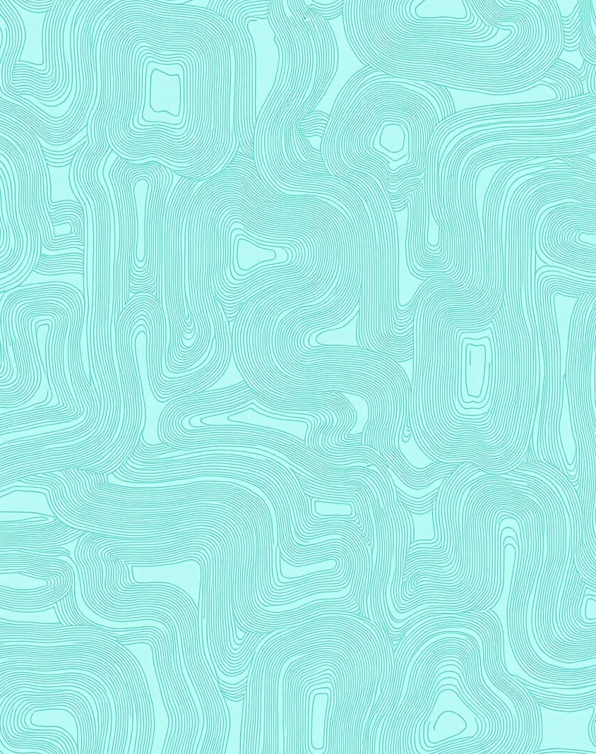 Abstract Merged Contour Pattern Rug