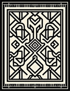Bold Abstract Geometric Graphic Rug
