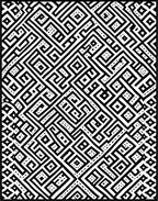 Abstract Geometric Maze Pattern Rug