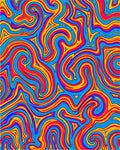 Vibrant Swirl Pattern Design Rug
