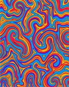 Vibrant Swirl Pattern Design Rug