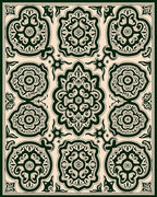 Intricate Symmetry Medallion Pattern Rug