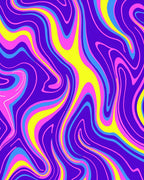 Vivid Swirl Abstract Pattern Rug