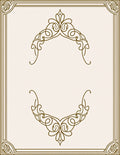 Elegant Swirls Decorative Frame Rug