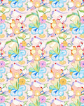 Abstract Floral Pattern With Pastel Hues Rug