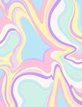 Pastel Swirls Pattern Rug
