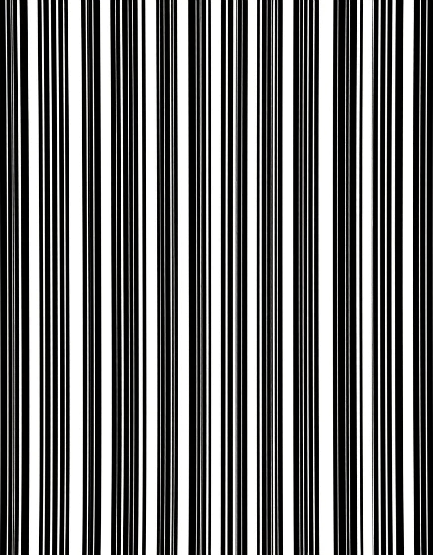 Bold Black White Stripe Pattern Rug