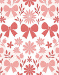 Sweet Floral Bow Pattern Design Rug