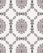 Damask Floral Diamond Pattern Rug