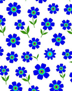 Blue Floral Pattern Fresh Design Rug