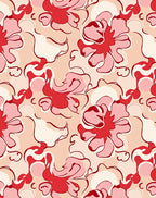 Abstract Floral Swirls Pattern Rug