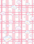 Pink Cloud Stripe Pattern Rug