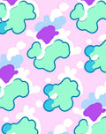 Pastel Abstract Blob Design Rug