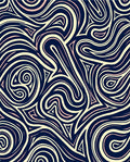 Abstract Swirls Triangles Pattern Rug